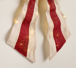 Lit Americana Burlap Bow