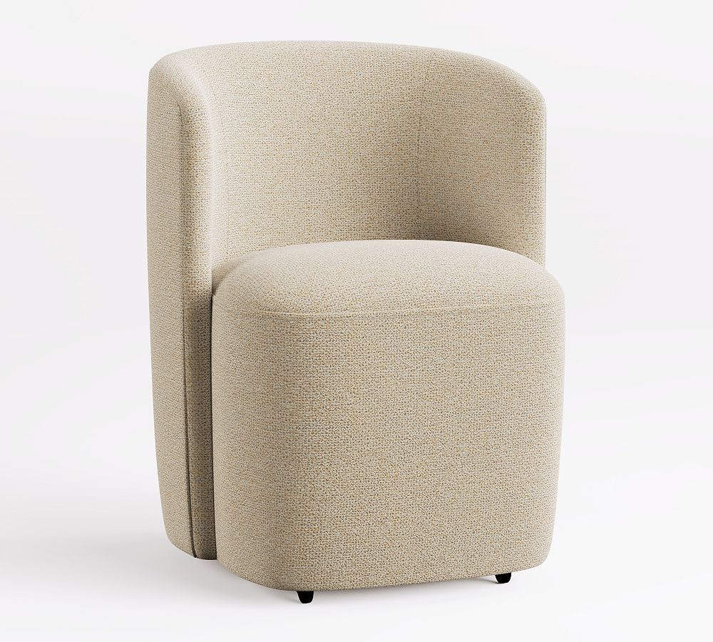 Preston Upholstered Dining Chair - Performance Boucle Oatmeal