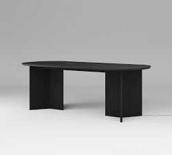 Dietrich Elliptical Bar Height Communal Dining Table (96"-144")