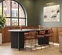 Dietrich Elliptical Bar Height Communal Dining Table (96"-144")