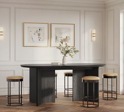 Dietrich Elliptical Bar Height Communal Dining Table (96"-144")