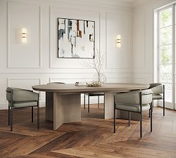Dietrich Elliptical Communal Dining Table (96"-144")