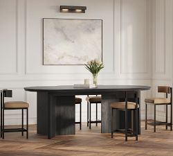 Dietrich Elliptical Counter Height Communal Dining Table (96"-144")