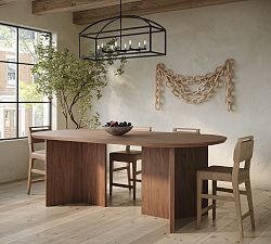 Dietrich Elliptical Counter Height Communal Dining Table (96"-144")