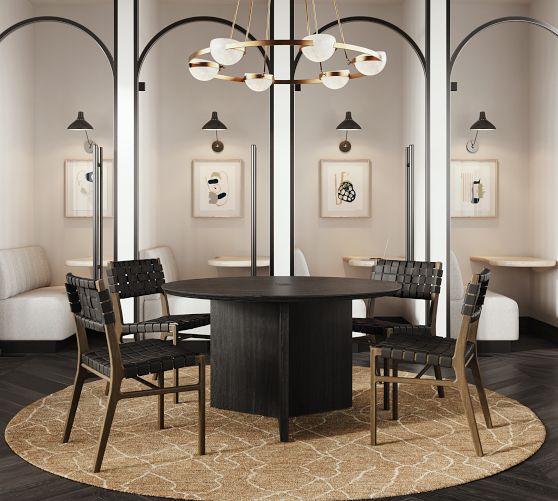Dietrich Round Communal Dining Table (52") by Pottery Barn
