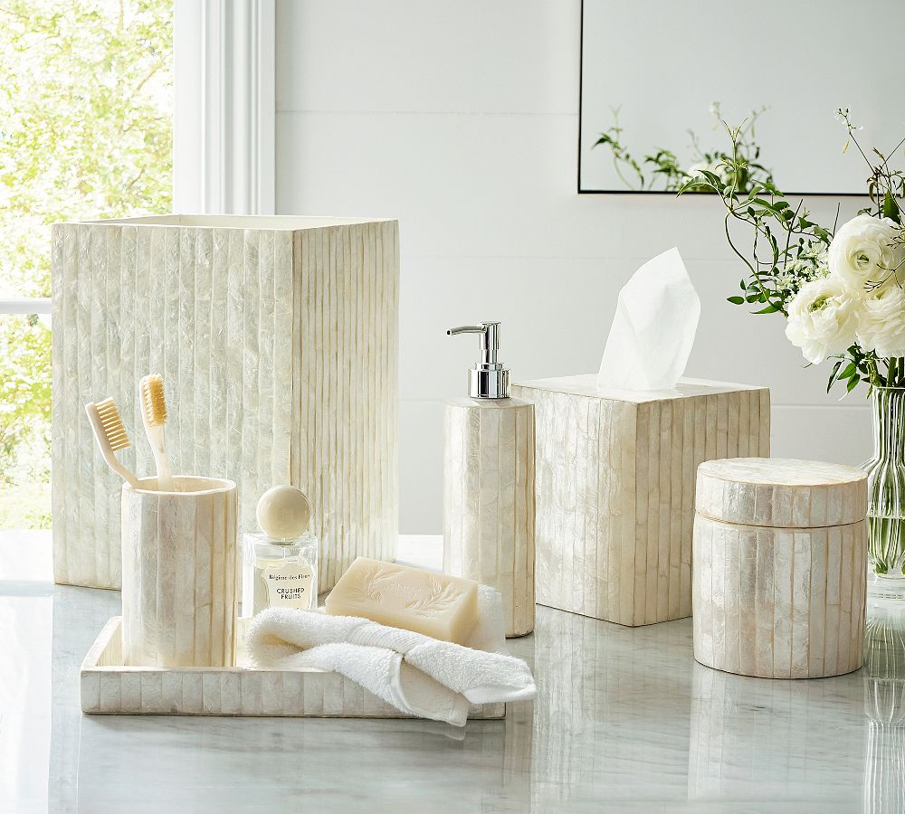 Capiz Bath Accessories