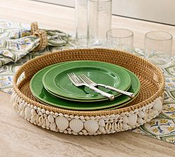 Tava Shell Handwoven Serving tray