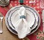 Turquoise Handcrafted Metal Band Napkin Rings - Set of 4