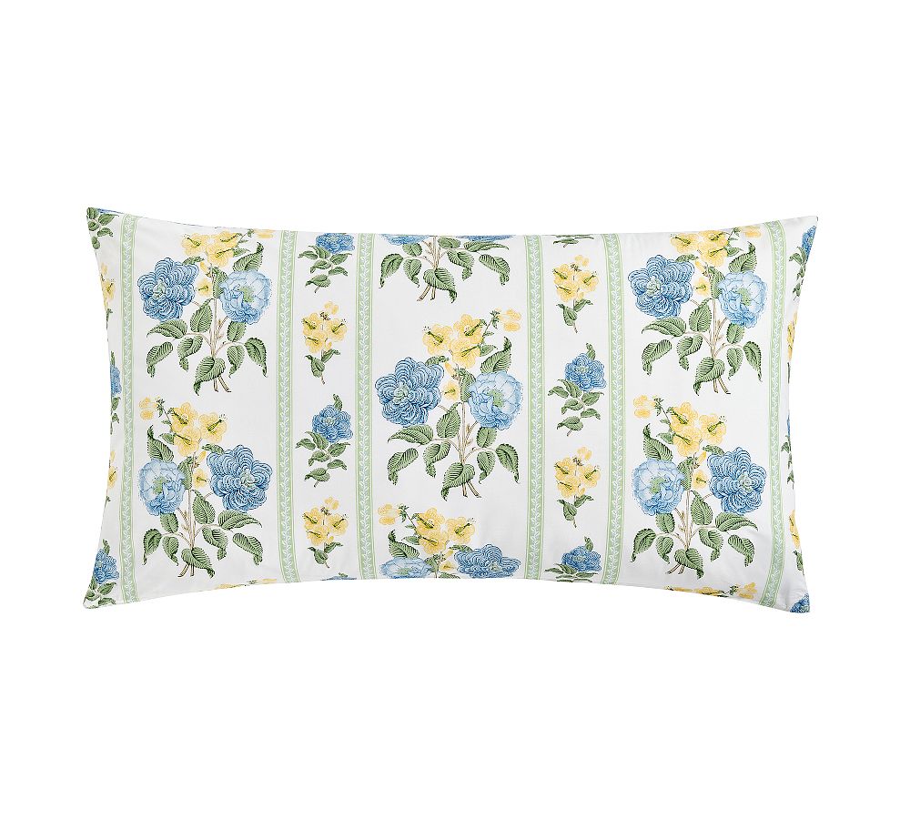 Krysta Floral Reversible Percale Sham - Multi, King