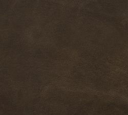 Open Box: Layton Leather Swivel Bar Stool (31.5") - Statesville Wolf Gray, Blackened Oak