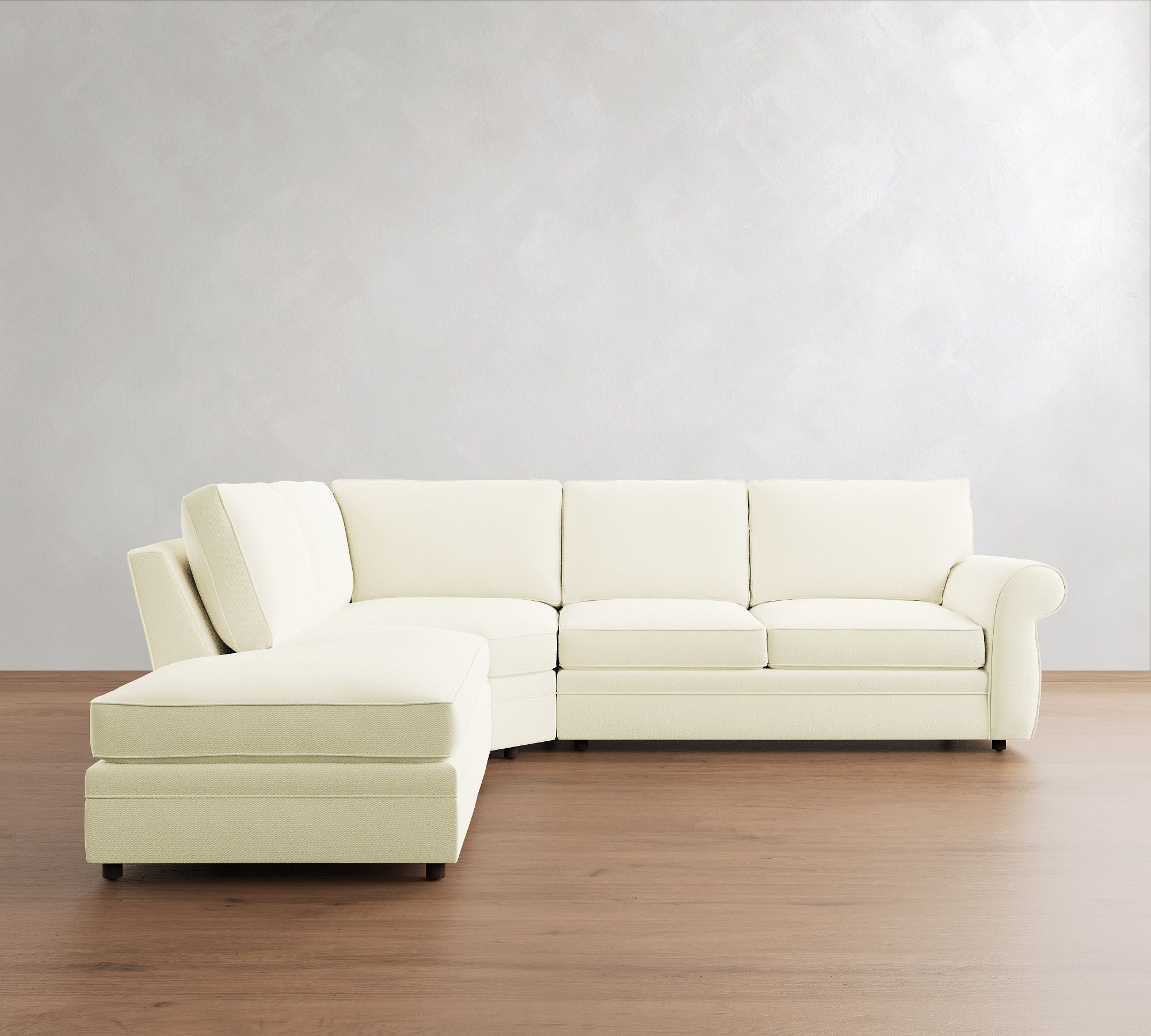 Pearce Roll Arm 3-Piece Bumper Sectional (122") - thumbnail 8