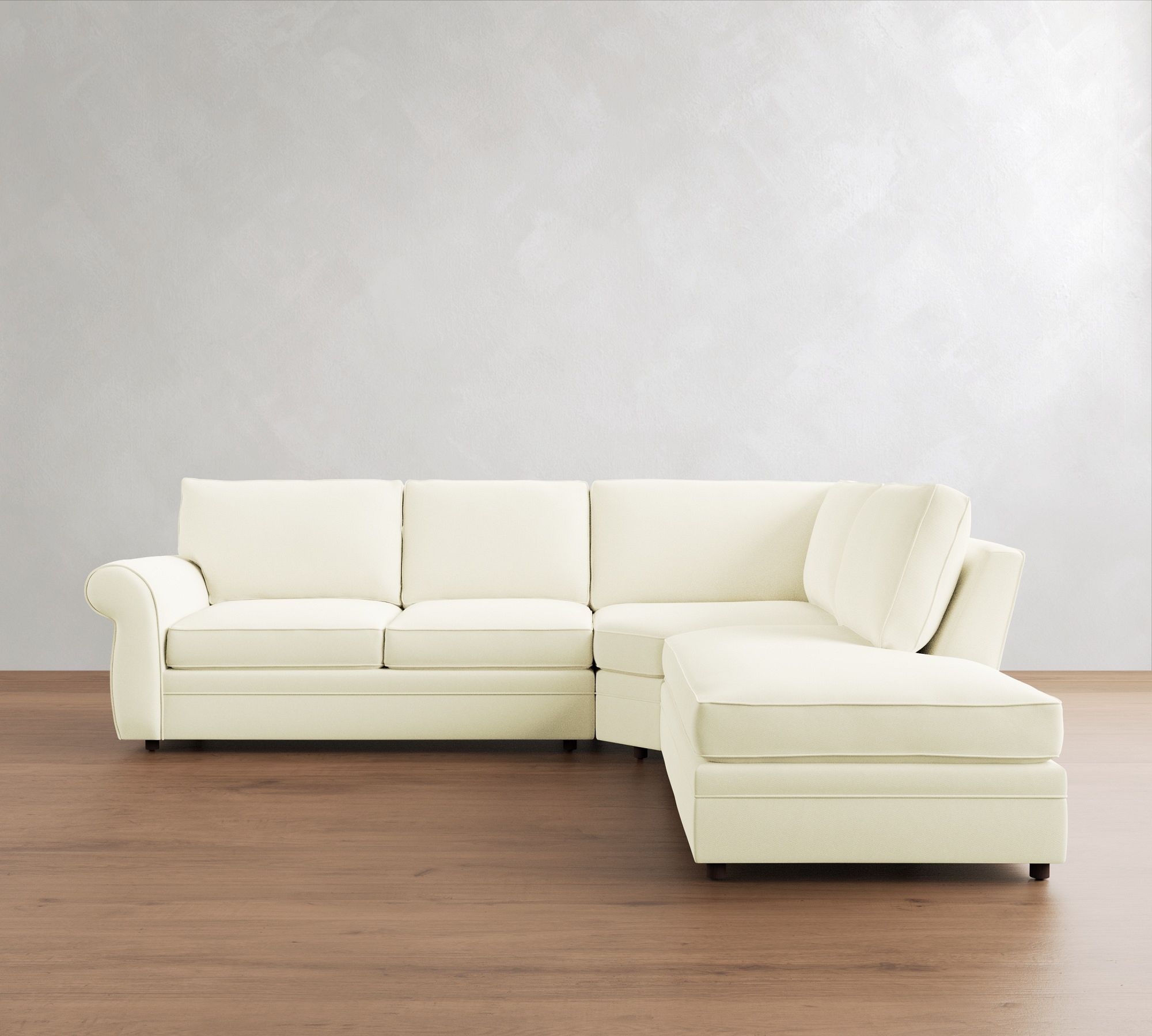 Pearce Roll Arm 3-Piece Bumper Sectional (122") - thumbnail 5