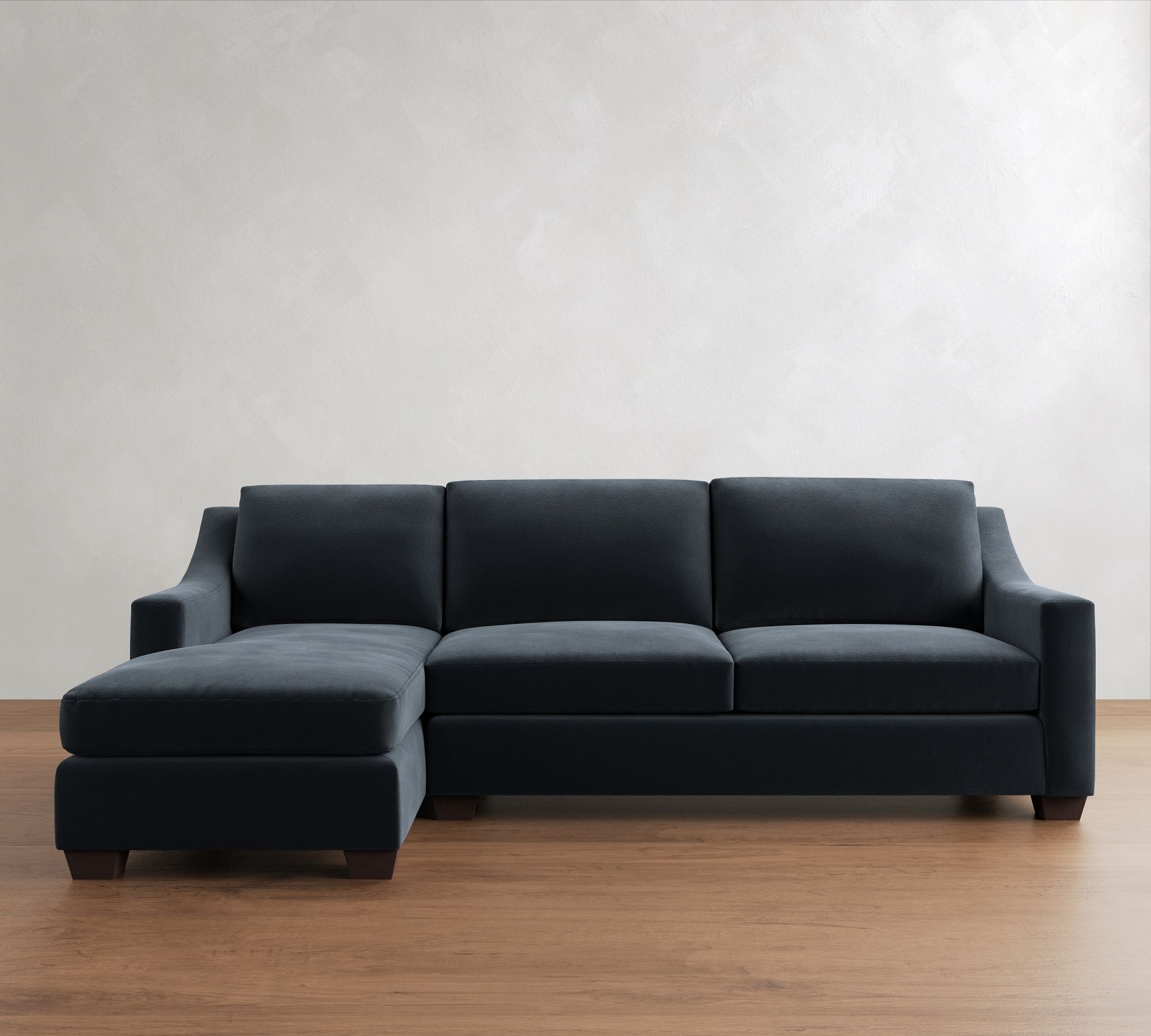 York Slope Arm Chaise Sleeper Sectional (99")