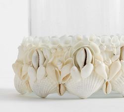 Mira Shell Hurricane Candle Holder