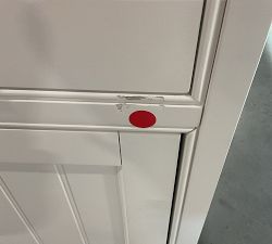 Open Box: Aubrey Shelf with Cabinet (19") - Dutch White