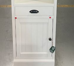 Open Box: Aubrey Shelf with Cabinet (19") - Dutch White