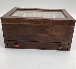 Open Box: Burlwood Jewelry Armoire (12.5"W)