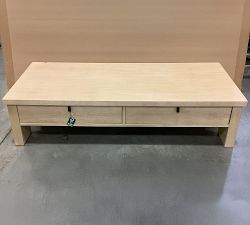 Open Box: Modern Farmhouse Rectangular Coffee Table (64") - Fog