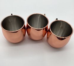 Open Box: Moscow Mule Mug, Set of 3 - Brushed Copper