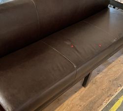 Open Box: Nielson Leather Modular Triple Seat Banquette (75") - Statesville Espresso, Espresso