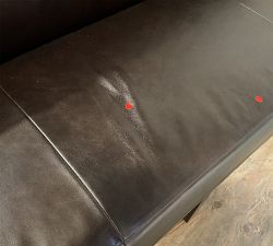 Open Box: Nielson Leather Modular Triple Seat Banquette (75") - Statesville Espresso, Espresso