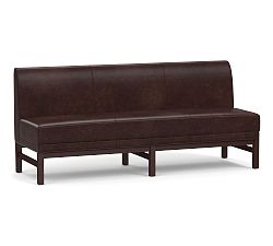 Open Box: Nielson Leather Modular Triple Seat Banquette (75") - Statesville Espresso, Espresso