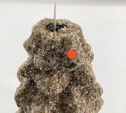 Open Box: Premium Flickering Flameless Tree Candle, Large (9"H) - Green Spruce