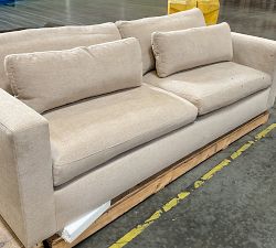 Open Box: Westwood Square Arm Deep Seat Grand Sofa (102"), 2X2 - Performance Heathered Tweed Desert