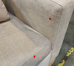 Open Box: Westwood Square Arm Deep Seat Grand Sofa (102"), 2X2 - Performance Heathered Tweed Desert