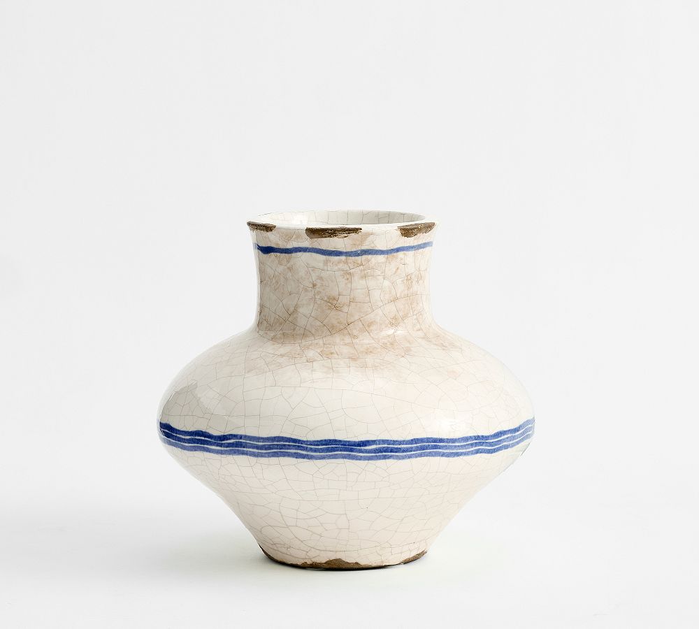 Ceramic Striped Vase