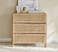 Bolinas 3-Drawer Woven Dresser (35")