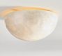 Isabel Capiz Round Flush Mount (15")