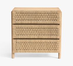 Bolinas 3-Drawer Woven Dresser (35")