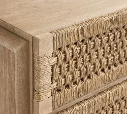 Bolinas 3-Drawer Woven Dresser (35")