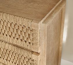Bolinas 3-Drawer Woven Dresser (35")
