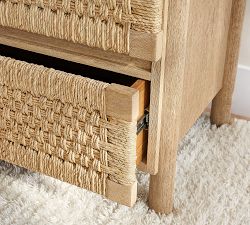 Bolinas 6-Drawer Woven Dresser (58")
