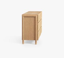 Bolinas 6-Drawer Woven Dresser (58")