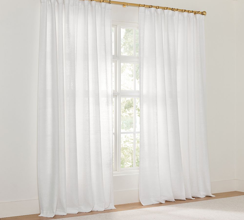 Everyday Linen Unlined Curtain by Pottery Barn