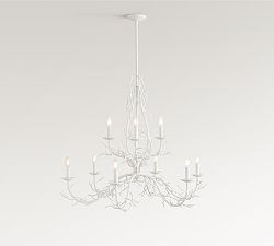Athena Coastal Coral Shell Chandelier (42")