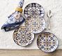 Lisbon Stoneware Appetizer Plates - Mixed Set of 4