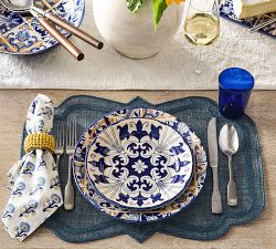 Lisbon Stoneware Salad Plates - Mixed Set of 4