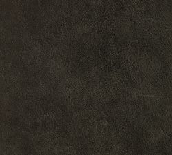 Open Box: Layton Leather Swivel Counter Stool (25") - Keystone Thunder, Gray Wash