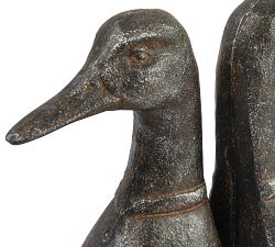 Cast Iron Duck Bookends  - Set of 2