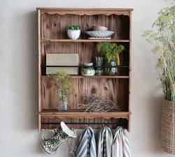 Rosewood Wall-Mounted Wood Shelf