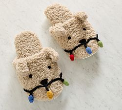 Open Box: Dog With Lights Slippers, Medium - Multi