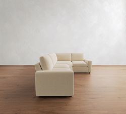 Pearce Modern Square Arm Reversible Power Reclining Sectional (114")