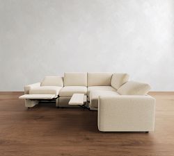 Pearce Modern Square Arm Reversible Power Reclining Sectional (114")