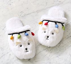 Open Box: National Lampoon's Christmas Vacation™ Crazy Cat Slippers (Large) - Ivory