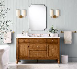 Andre Linen Cylinder Double Sconce (14")