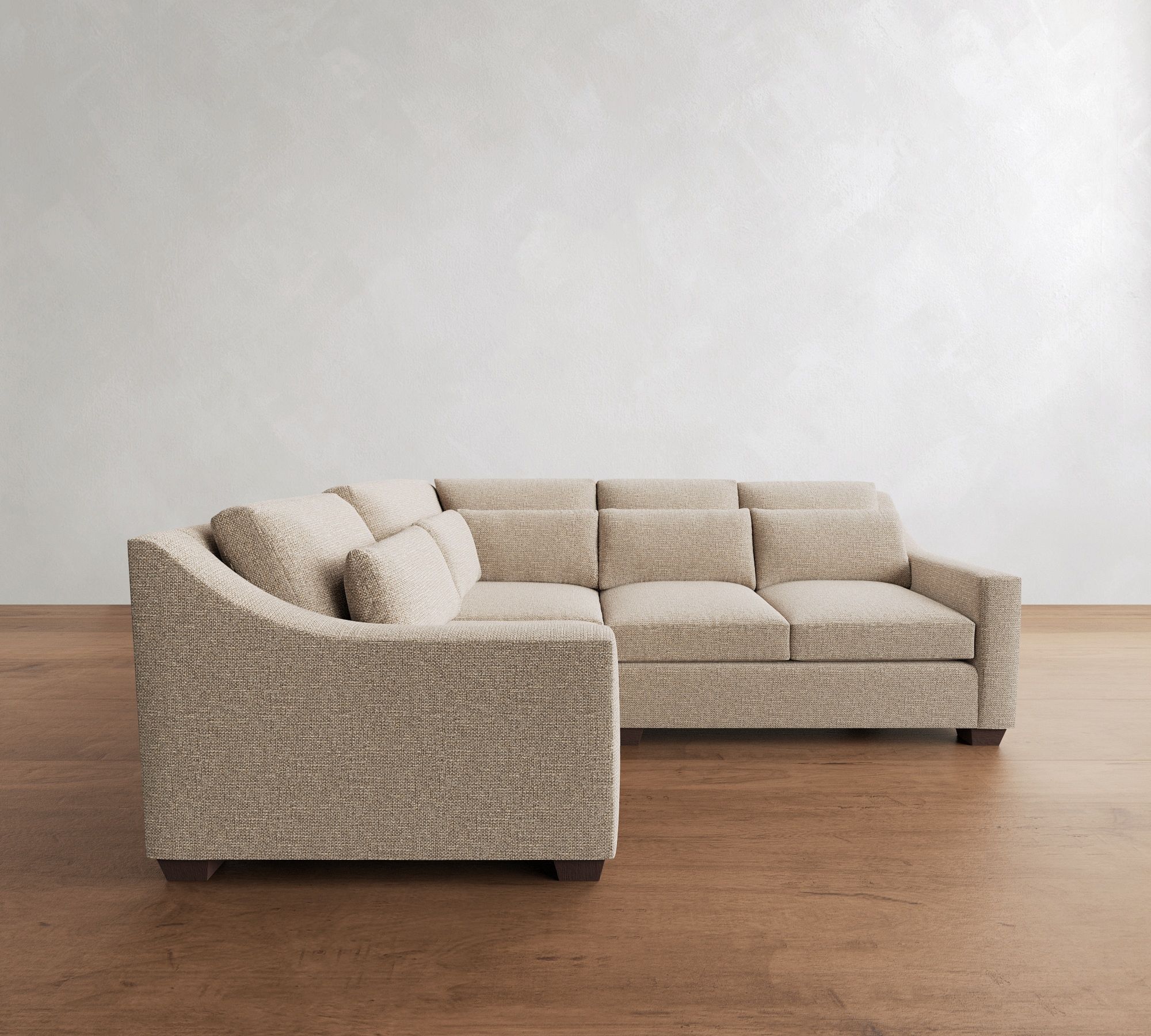 York Slope Arm Deep Seat 3-Piece Sectional (98")
